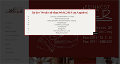 Desktop Screenshot of feinkost-langer.de